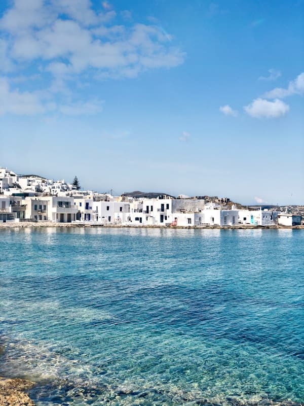 Western Crete coastal landscape with turquoise water