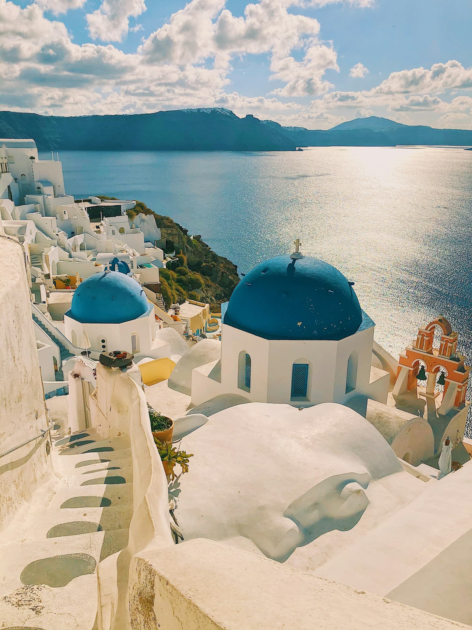 Greece coastline and open road